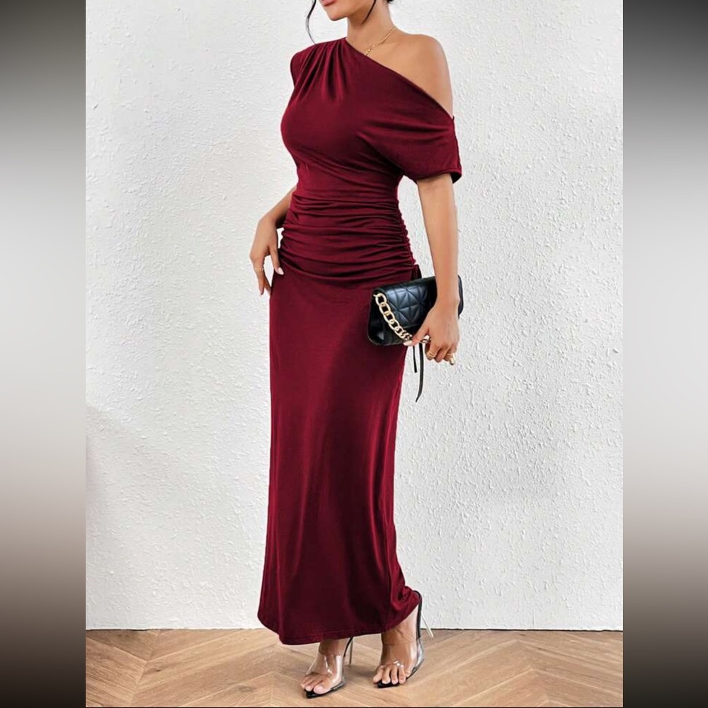 Boho ruched sides maxi dress - Picture 5 of 15